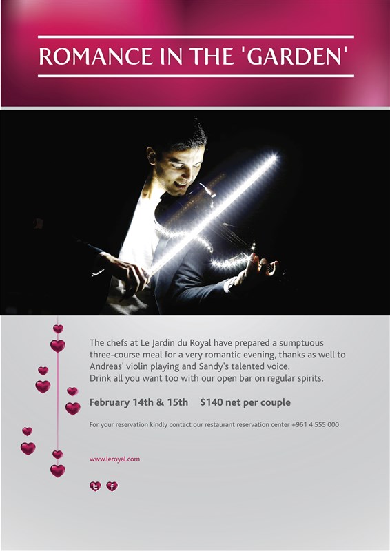 Valentine at Le Jardin Du Royal